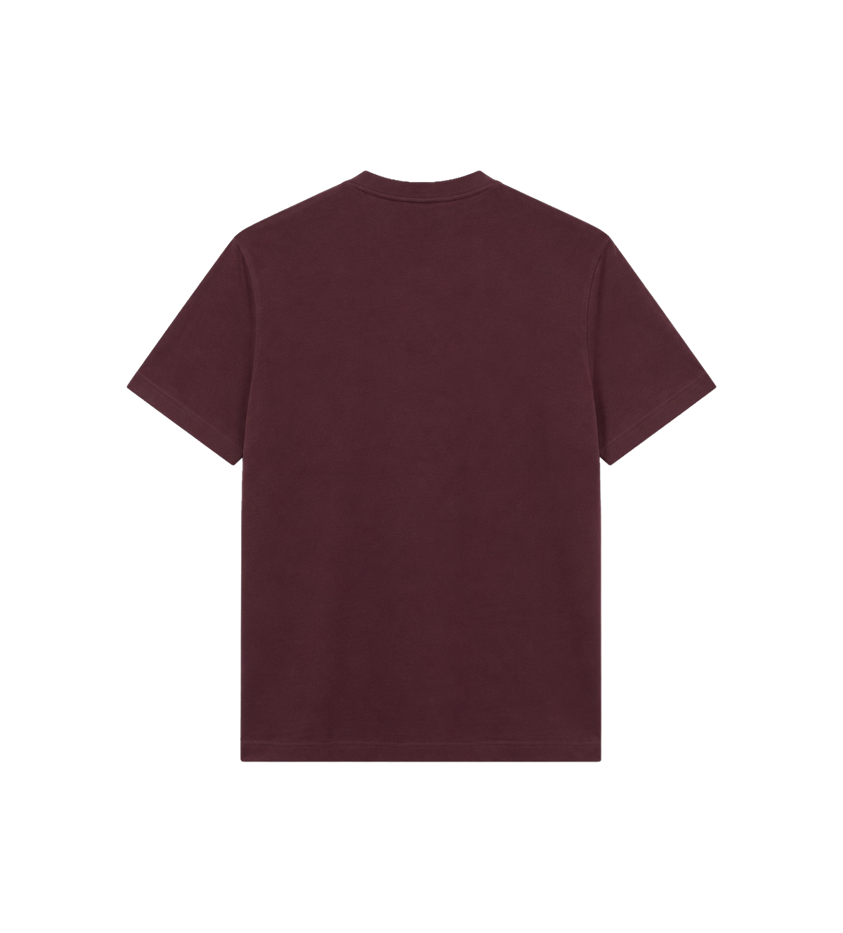 Logo katoenen T-shirt Bordeauxrood