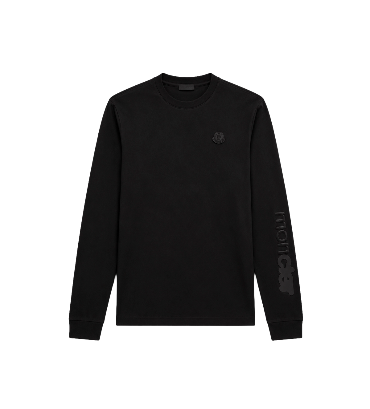 Cotton Jersey Long Sleeve T-Shirt Black