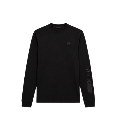 Cotton Jersey Long Sleeve T-Shirt Black