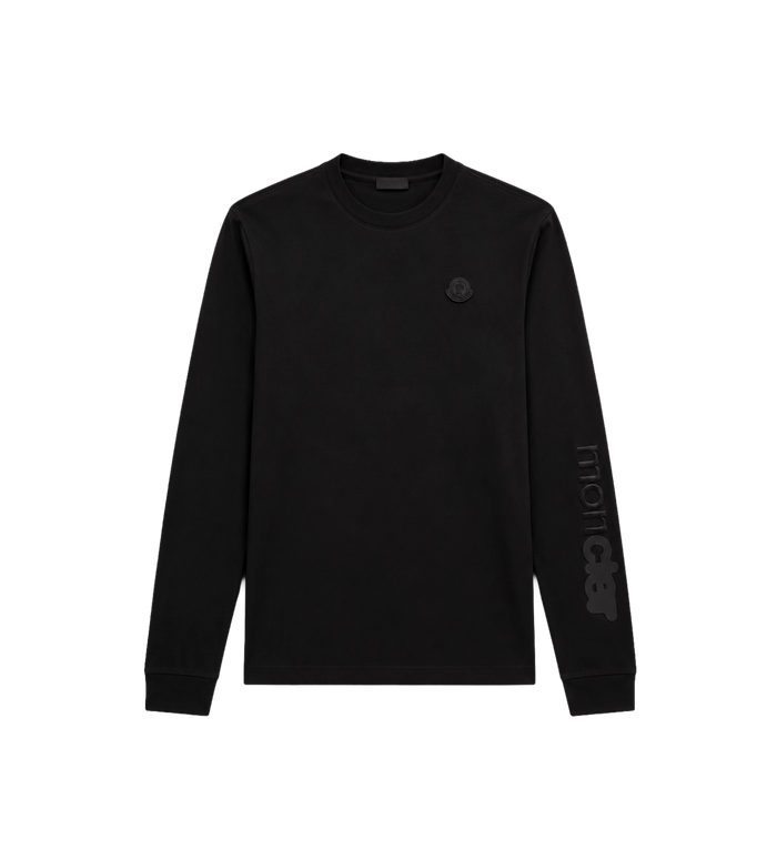 Cotton Jersey Long Sleeve T-Shirt Black