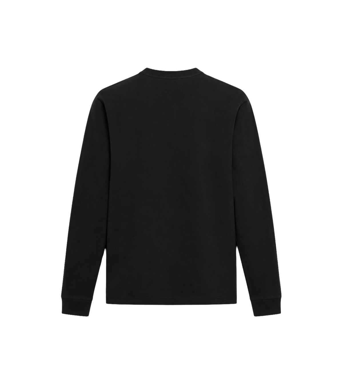 Cotton Jersey Long Sleeve T-Shirt Black