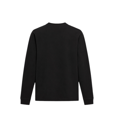 Cotton Jersey Long Sleeve T-Shirt Black