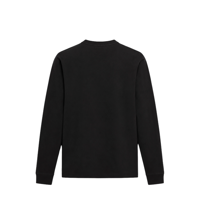 Cotton Jersey Long Sleeve T-Shirt Black