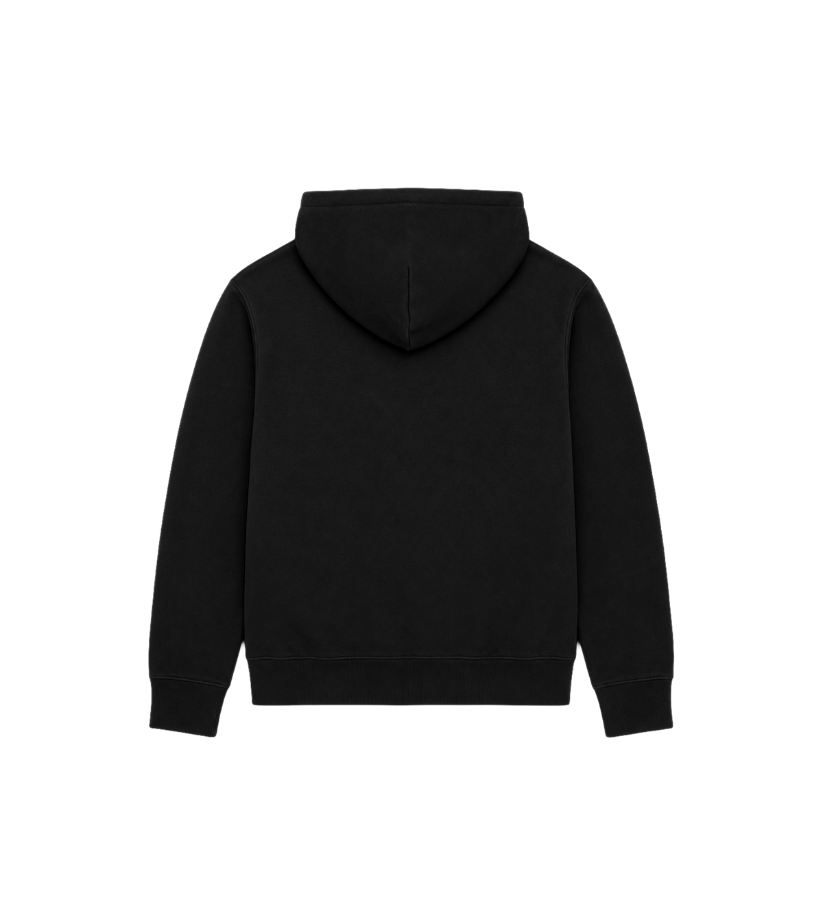 Zip-Up Sweatshirt with Logo Black