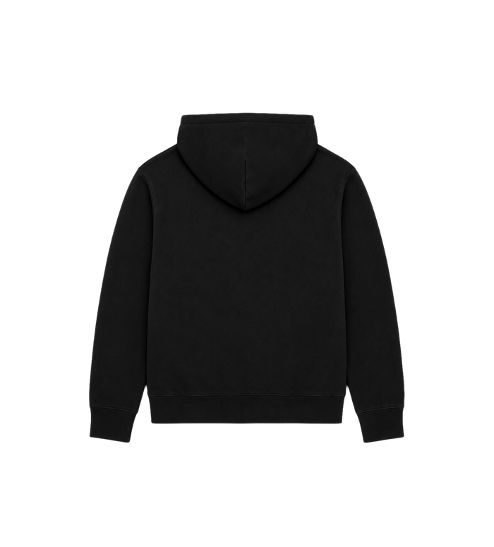 Zip-Up Sweatshirt with Logo Black