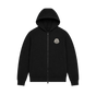 Zip-Up Sweatshirt with Logo Black