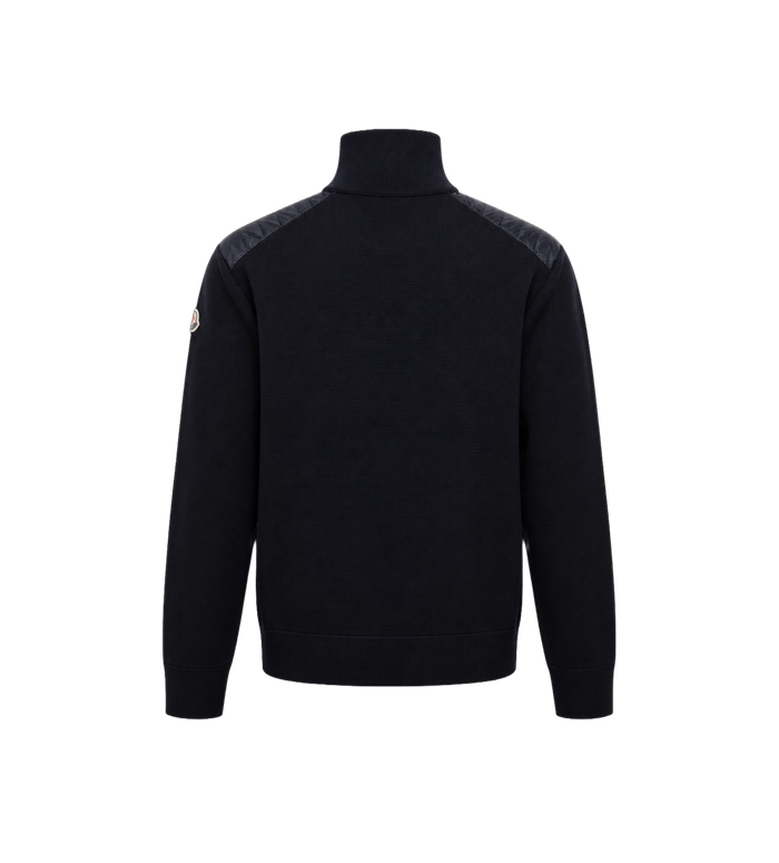 Gewatteerde Zip-Up Vest Navy Blauw
