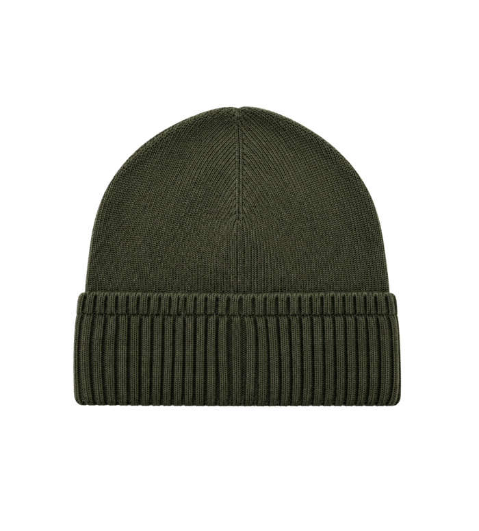 Wool &amp; Cashmere Blend Knit Beanie Green