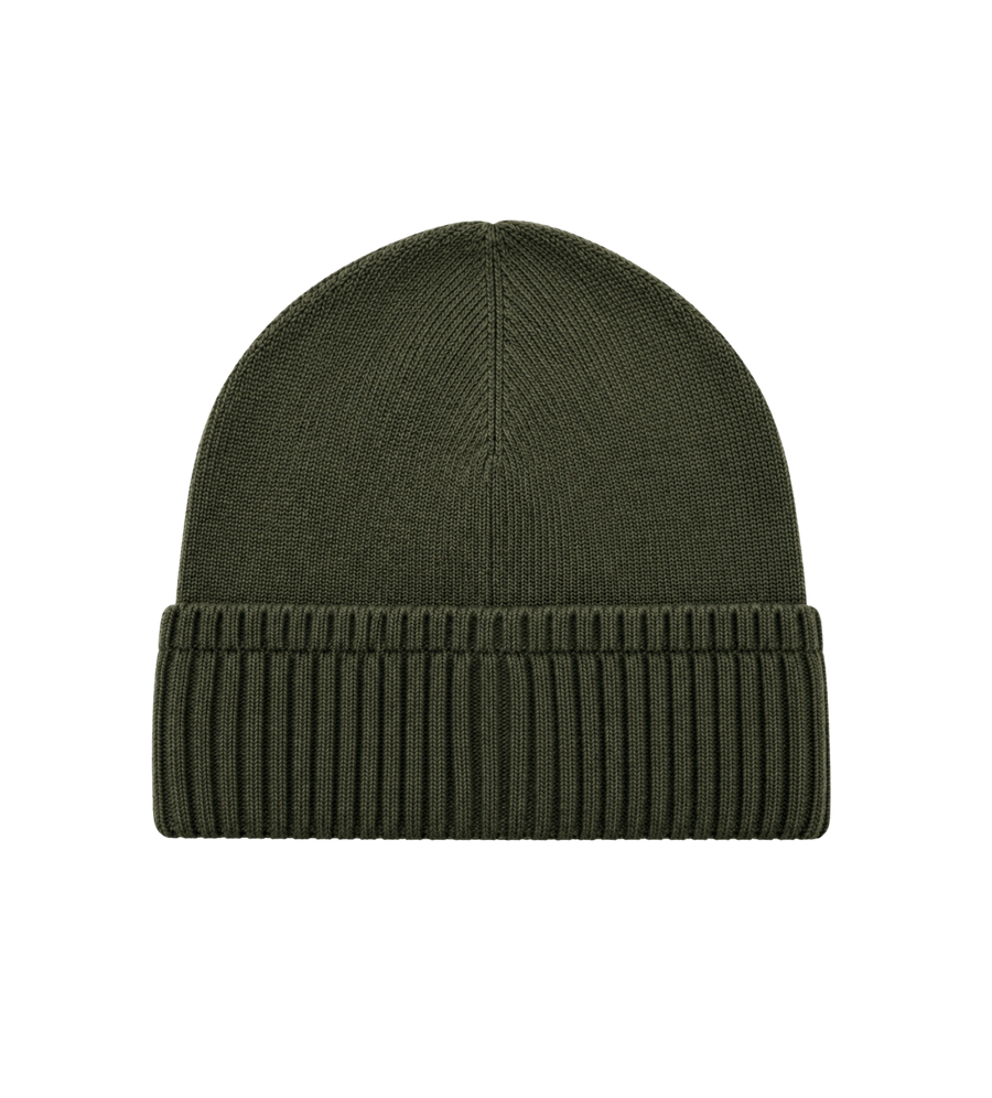Wool &amp; Cashmere Blend Knit Beanie Green