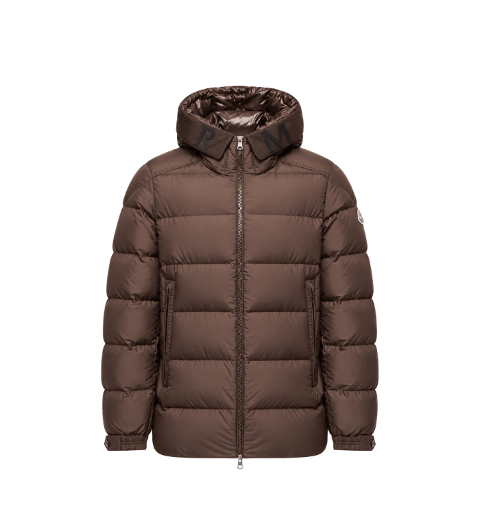 Orvelle halflange donsjas met capuchon Jas Bruin