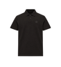 Logo katoenen piquet poloshirt zwart