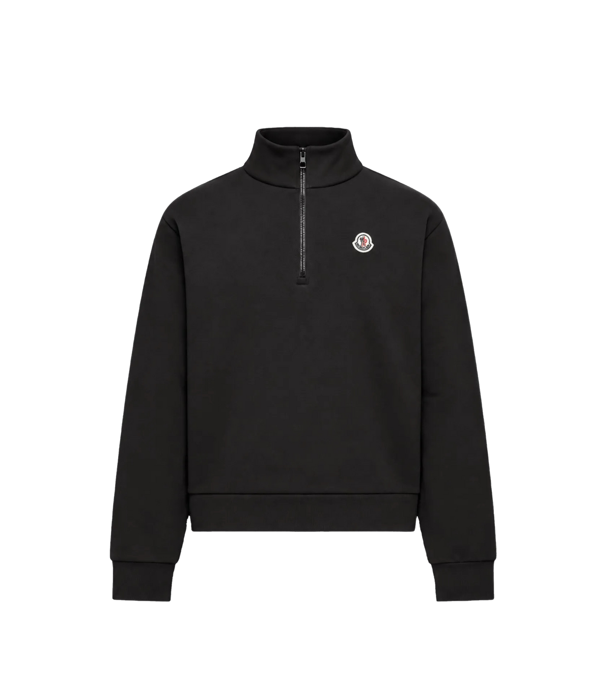 Katoen Zip-Up Sweatshirt Zwart