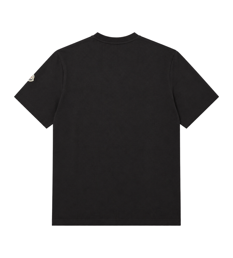 Moncler Logo Print T-Shirt in Black