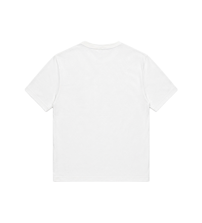 Moncler Driekleurig T-shirt met logoborduurwerk in wit