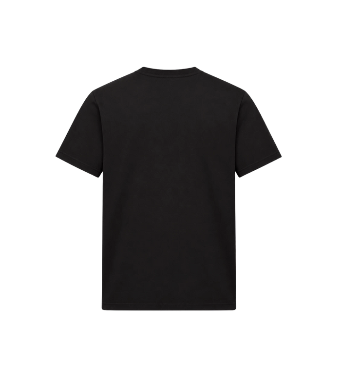 Logo katoenjersey T-shirt zwart
