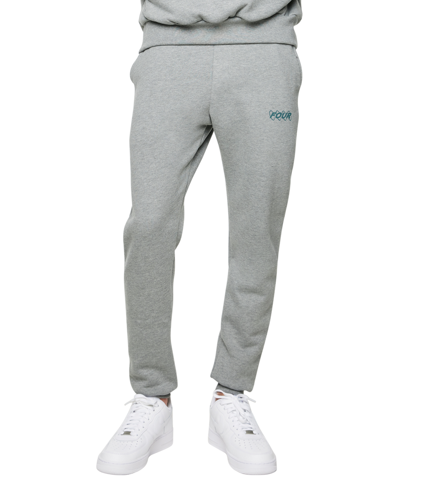 Green Circles Logo Sweatpants Grey Melange