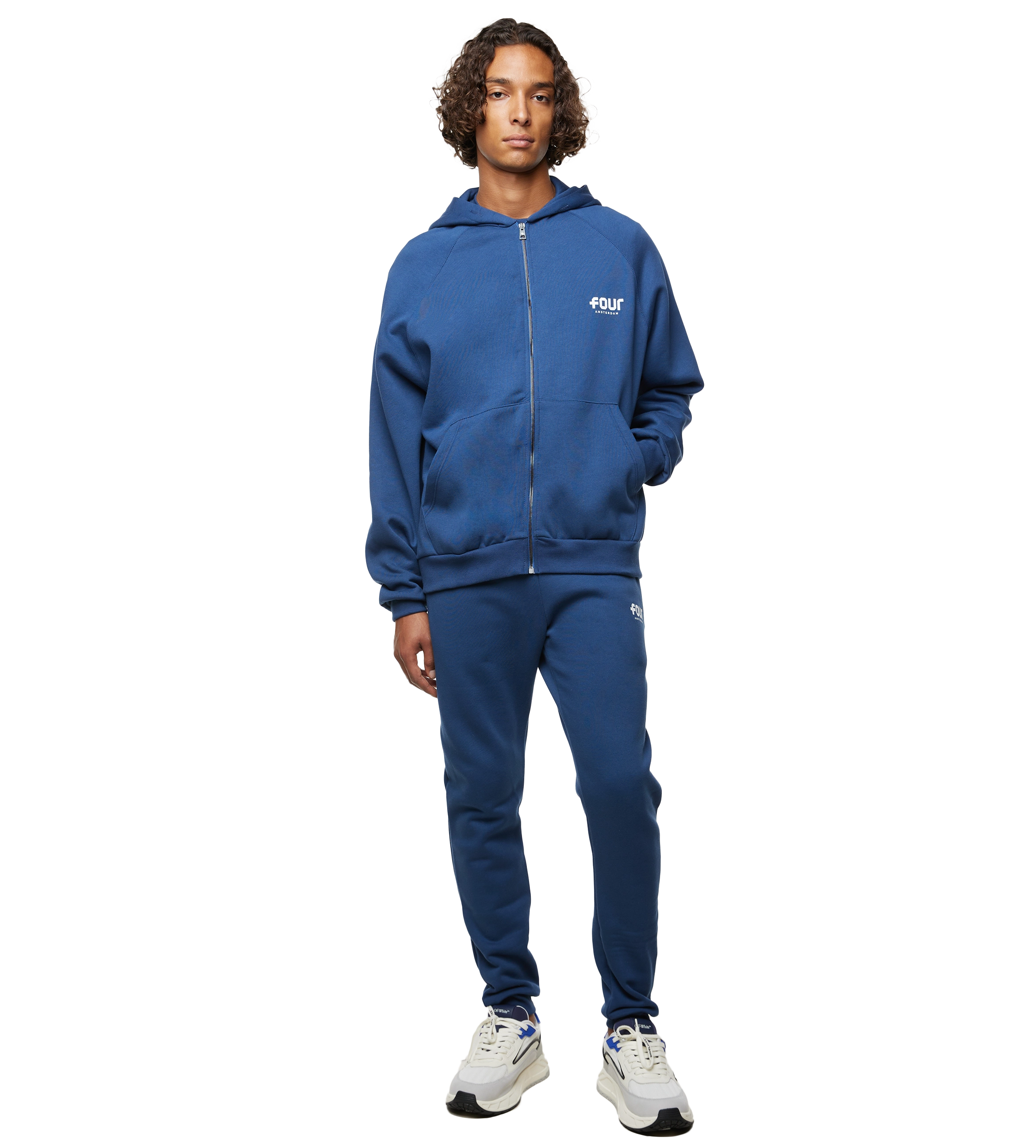 Logo Zip Up Vest Insignia Blue