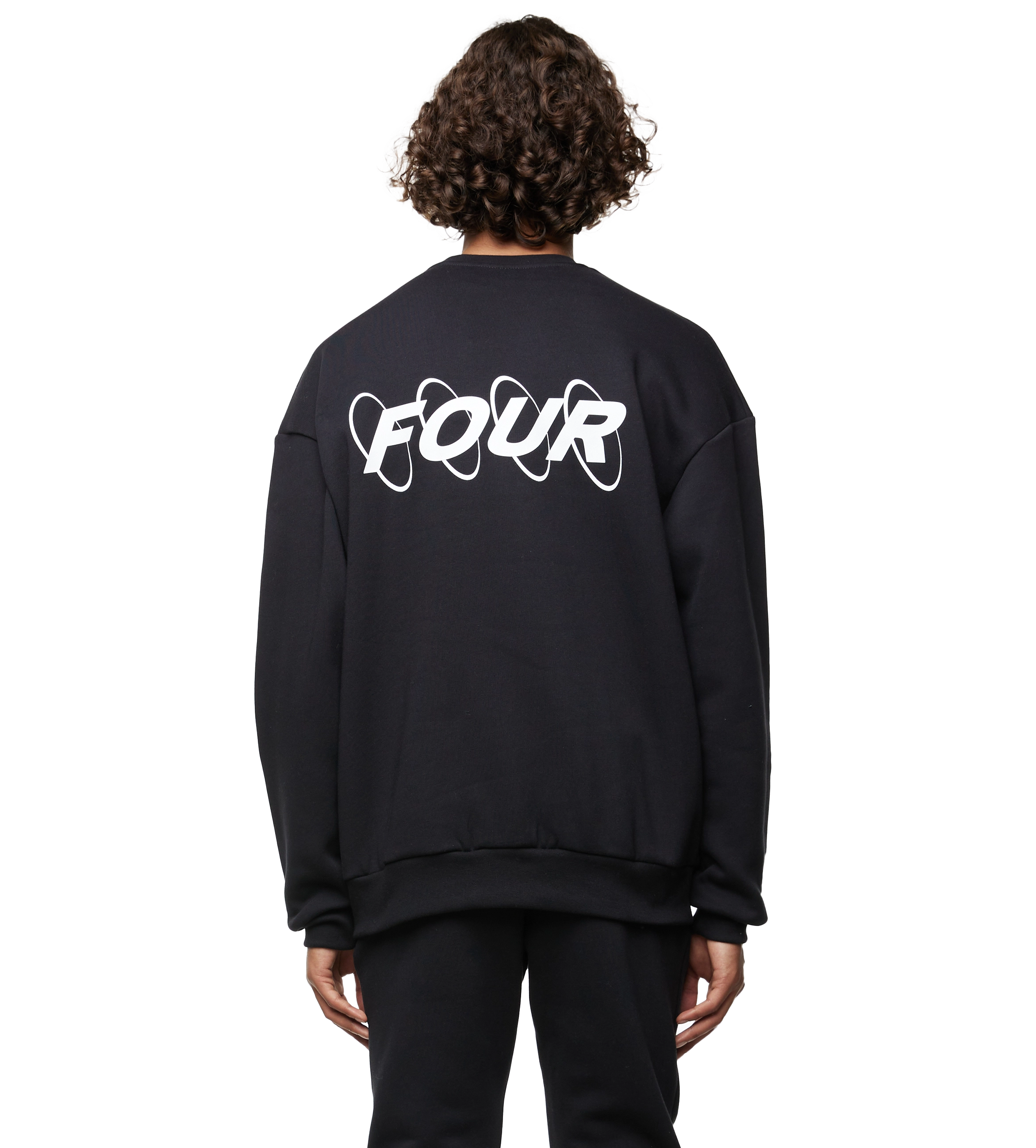 Circles Logo Crewneck Black