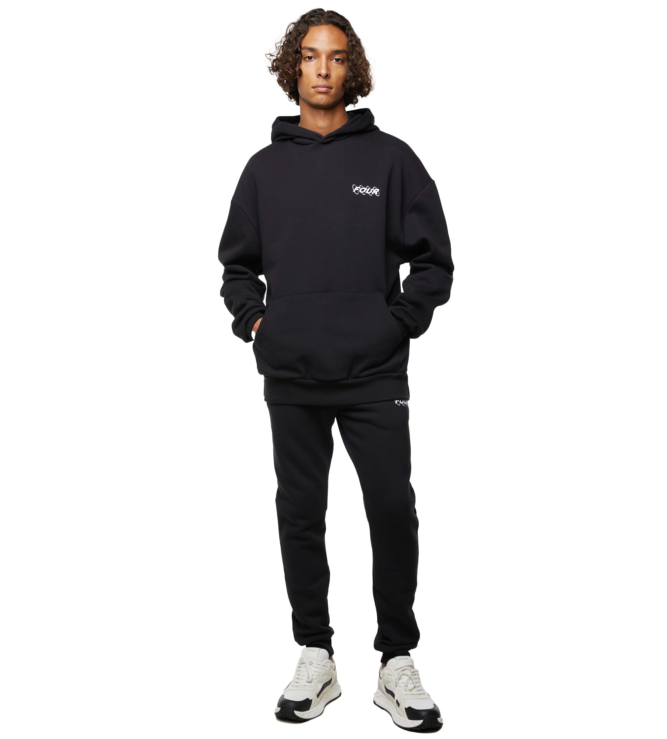 Circles Logo Hoodie Black – FOUR Amsterdam