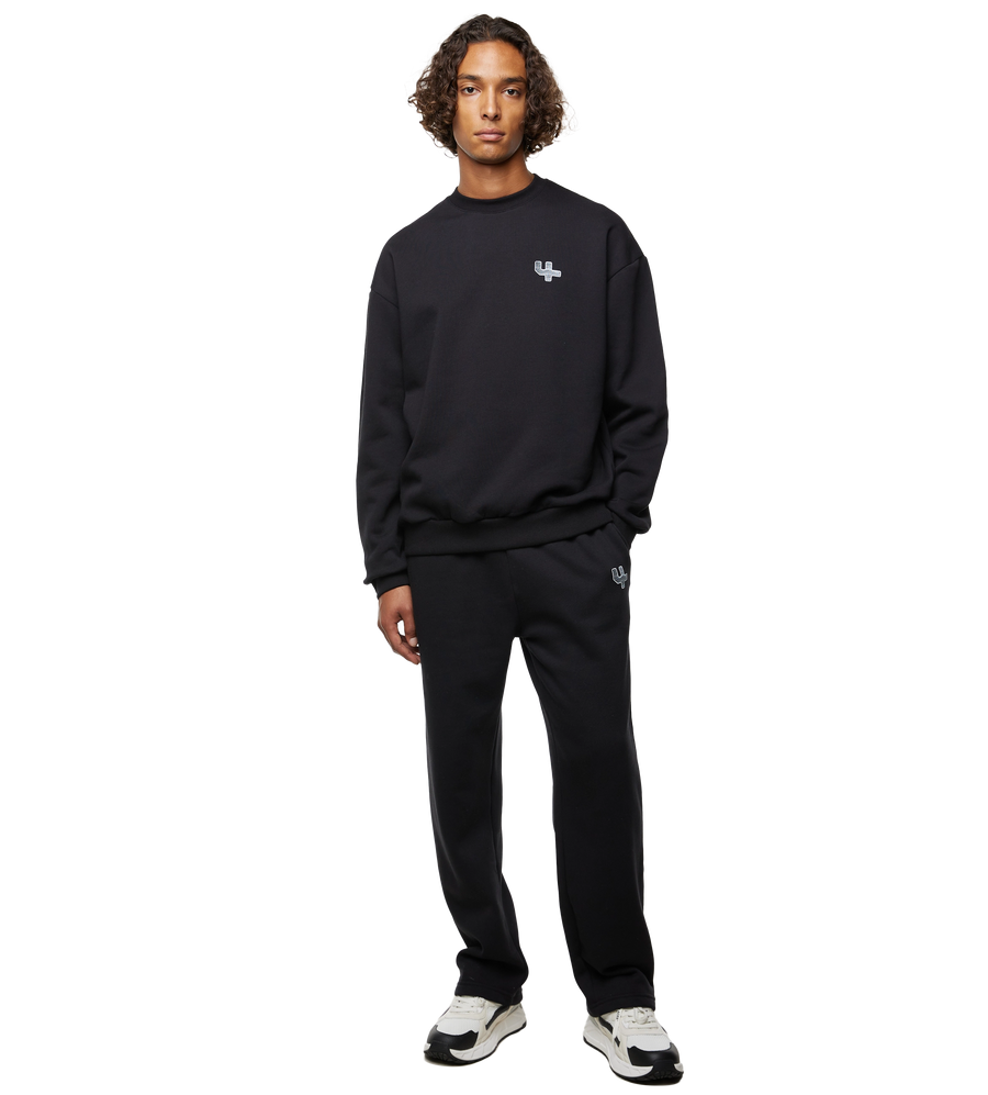 Outline Logo Crewneck Black