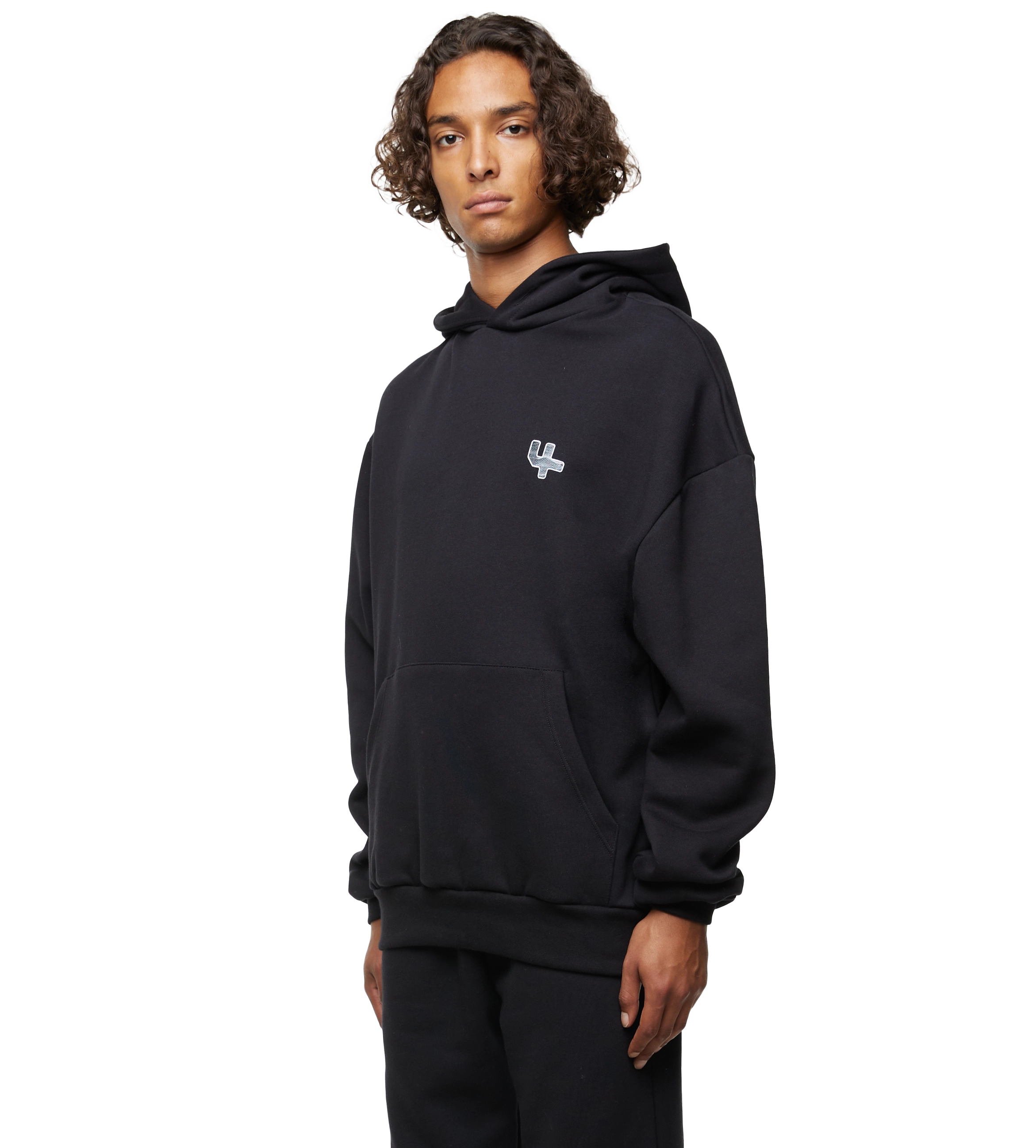 FOUR Amsterdam Outline – Hoodie Logo Black