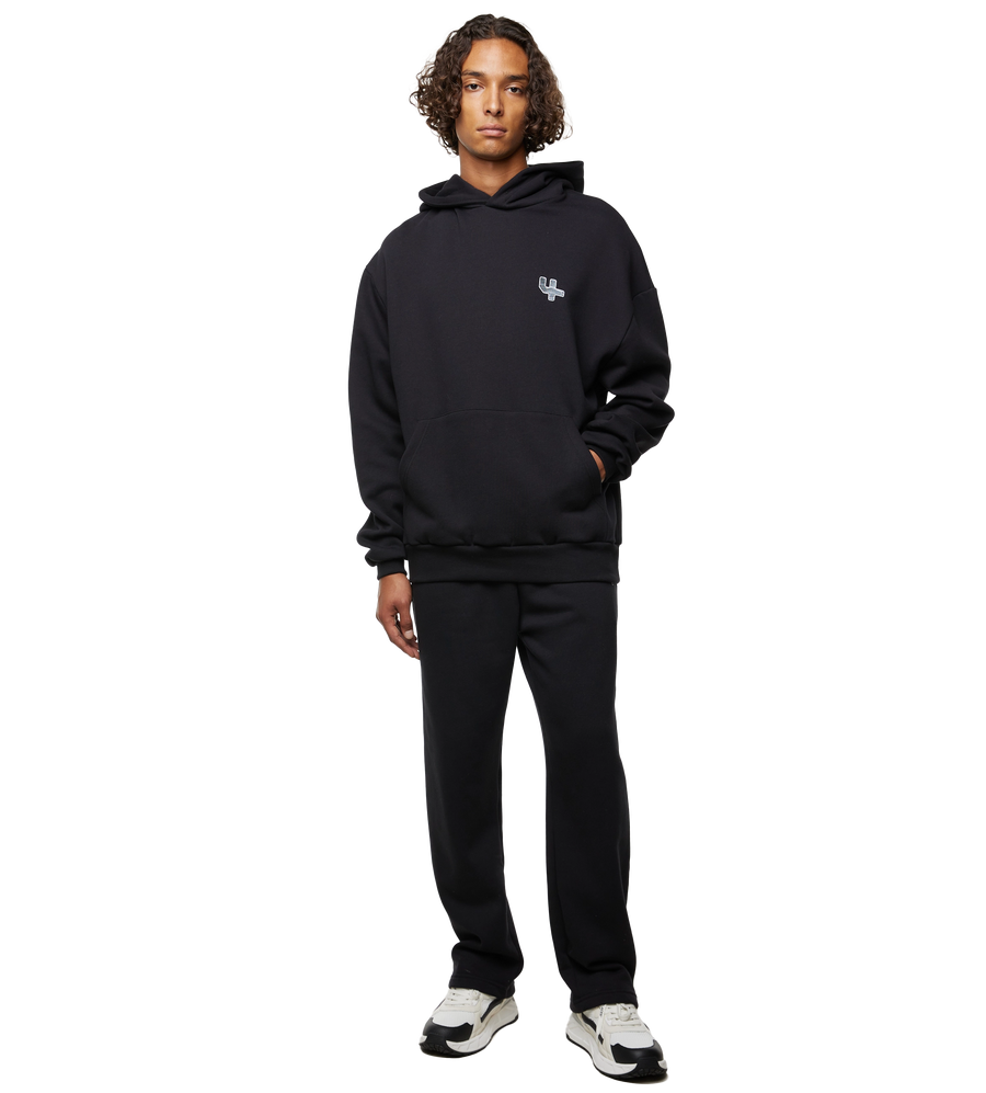Outline Logo Hoodie Black