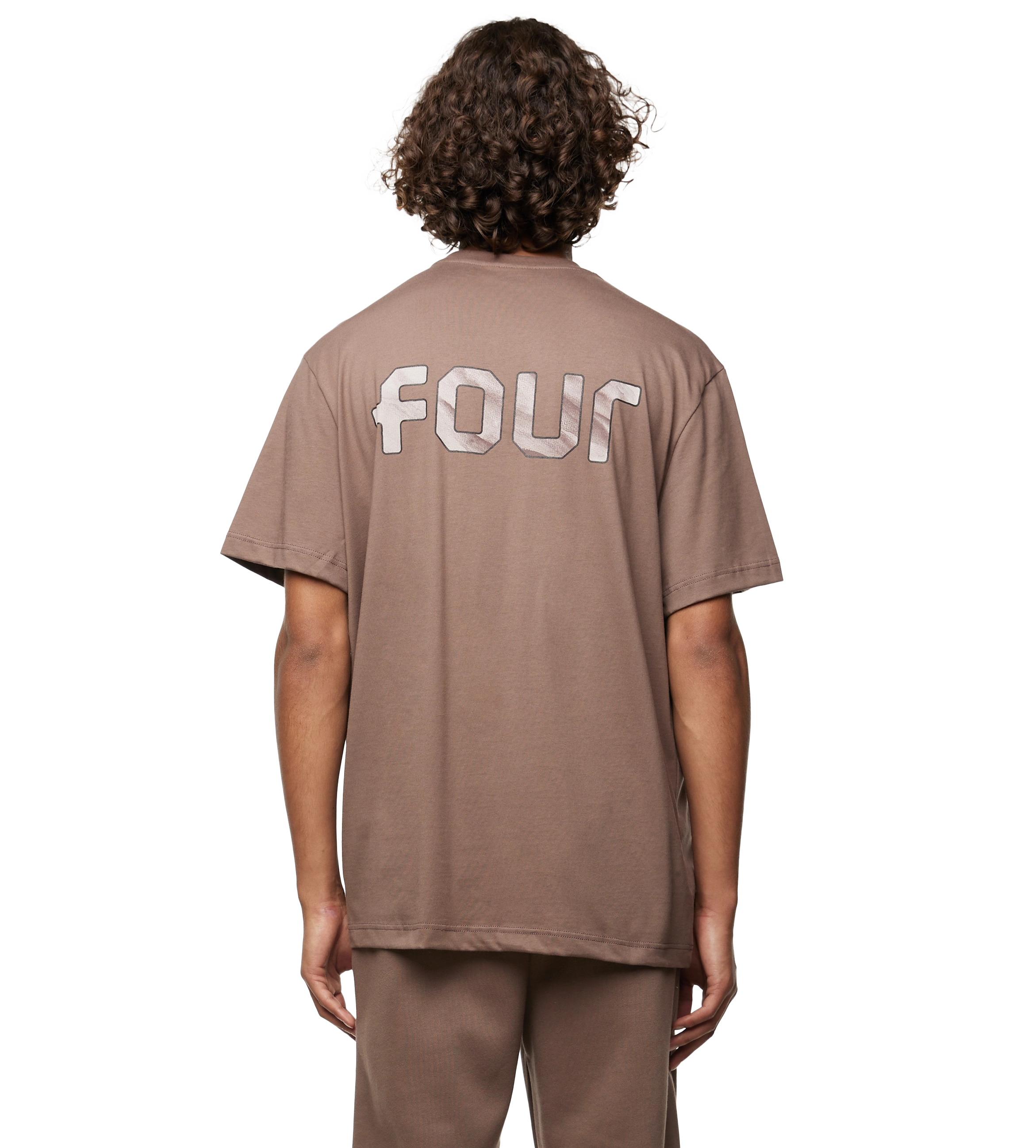 Outline Logo T-shirt Coffee Quartz