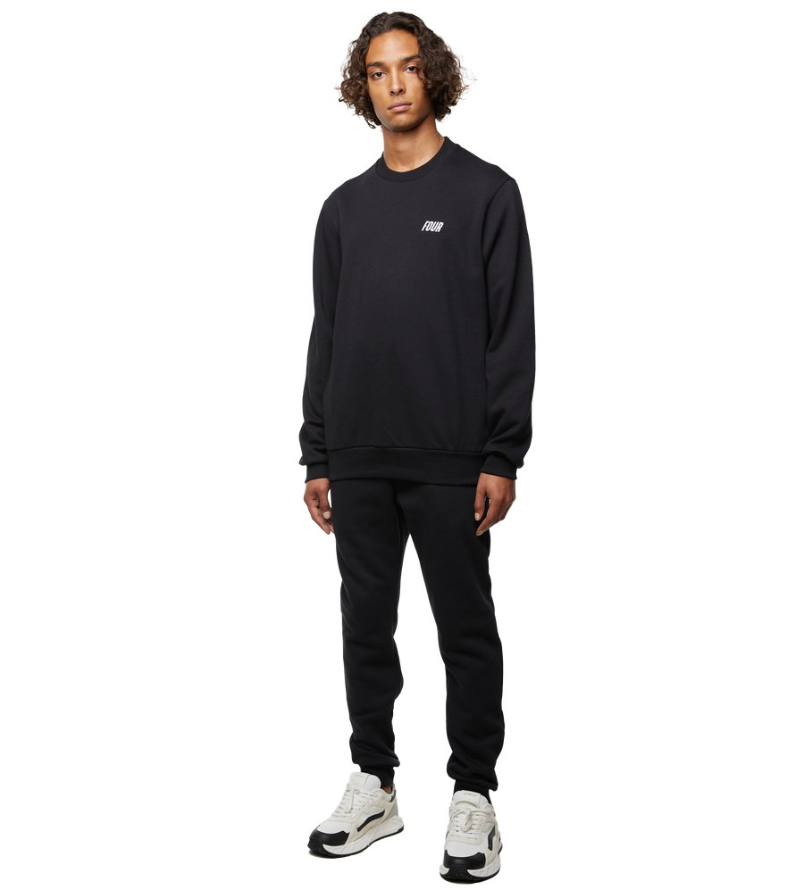 Slim fit Logo Crewneck Black