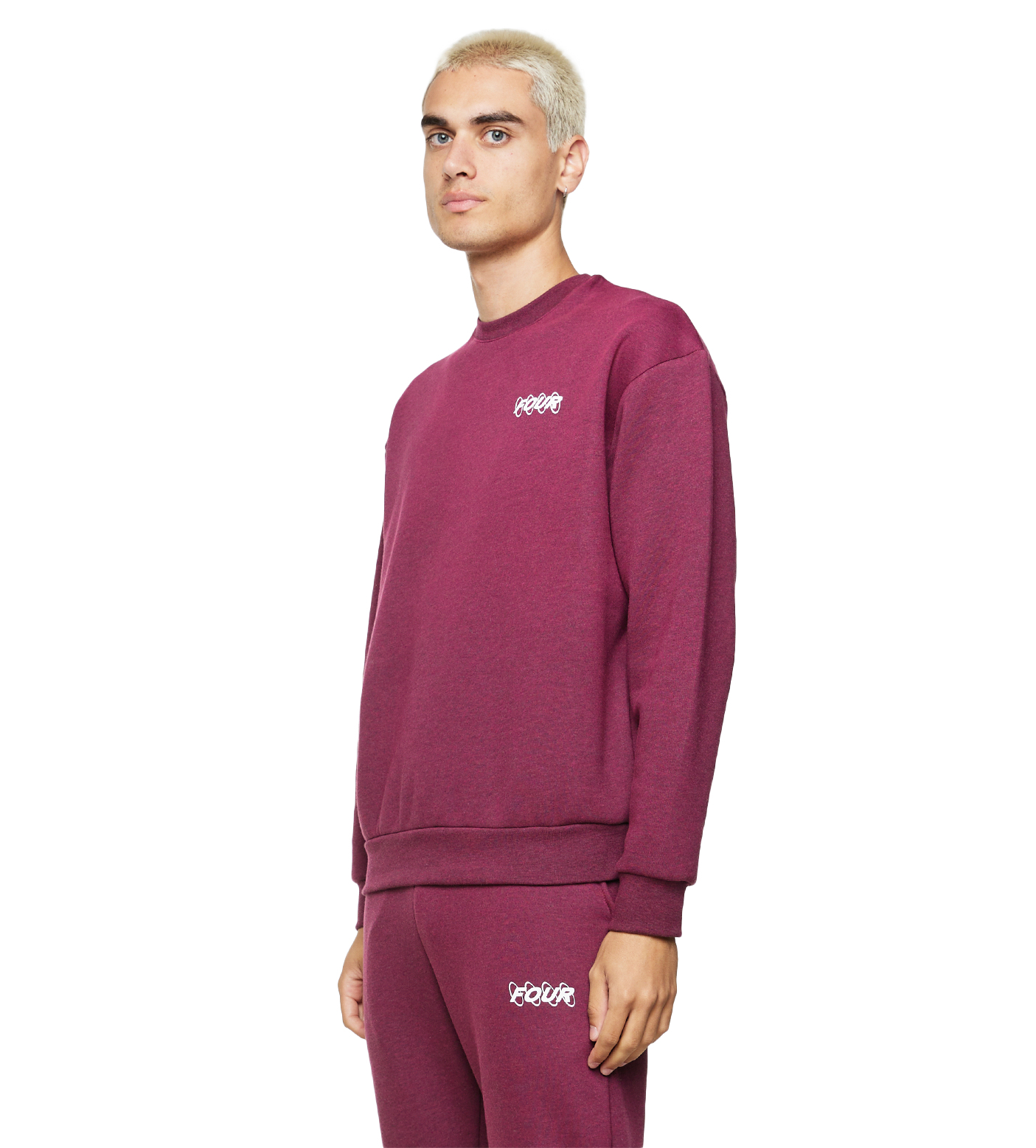 Circles Logo Crewneck Red Melange