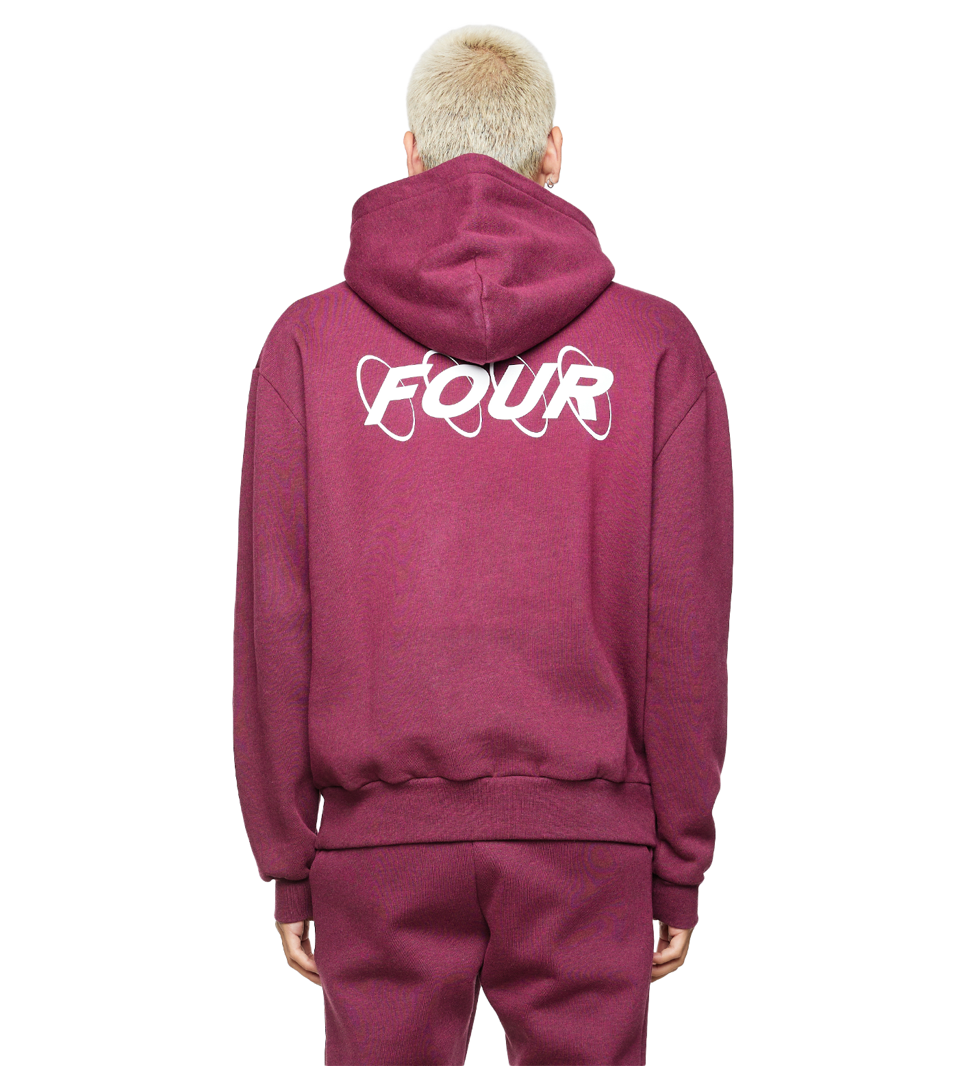 Circles Logo Hoodie Red Melange