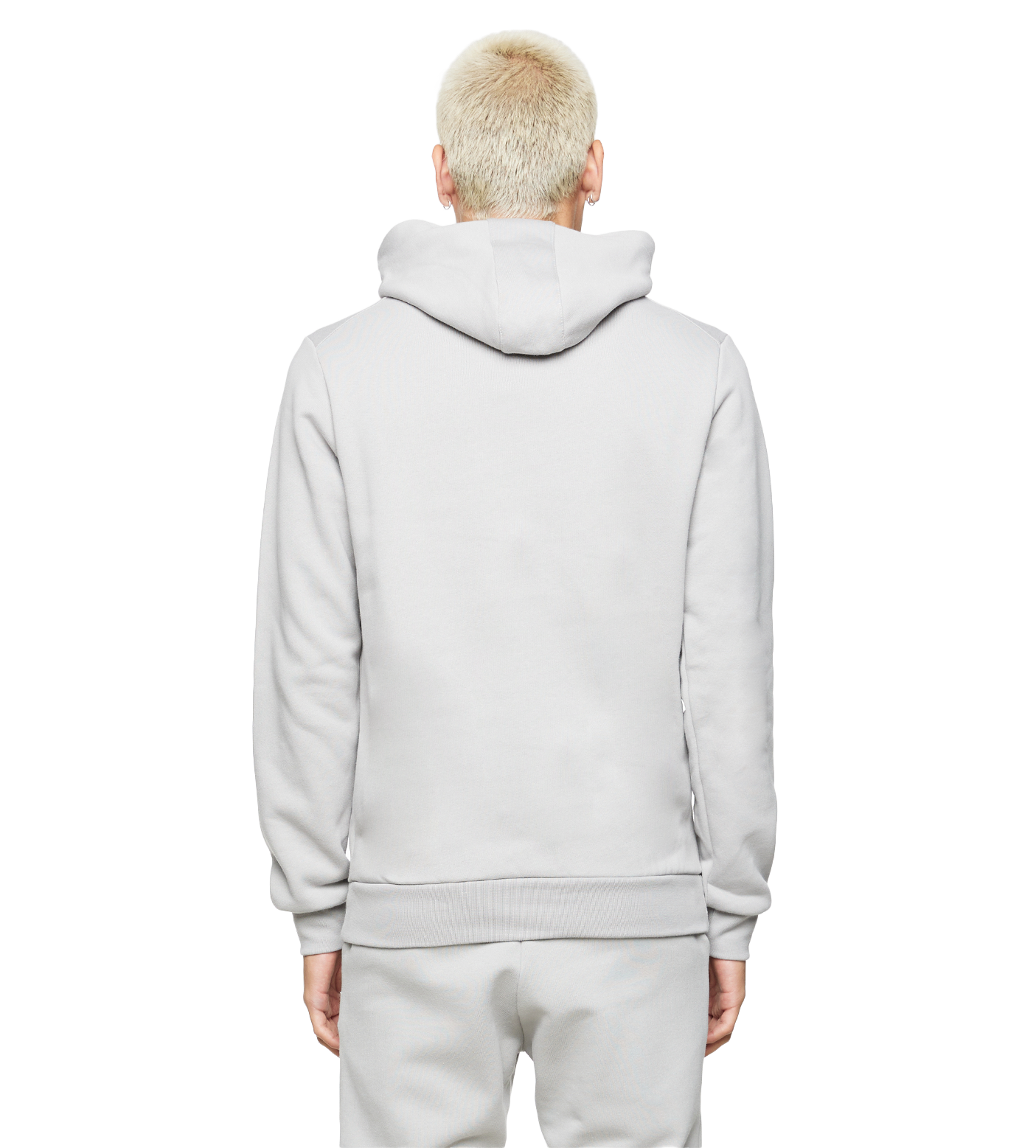 Muscle fit white sales hoodie