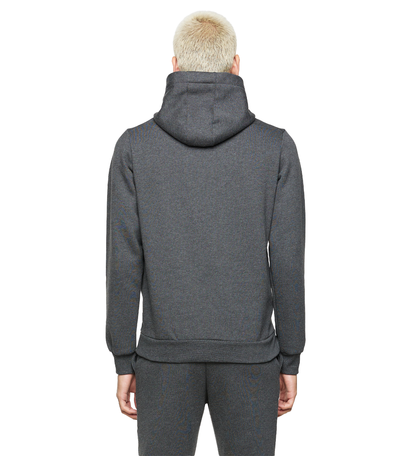 Grey top logo hoodie