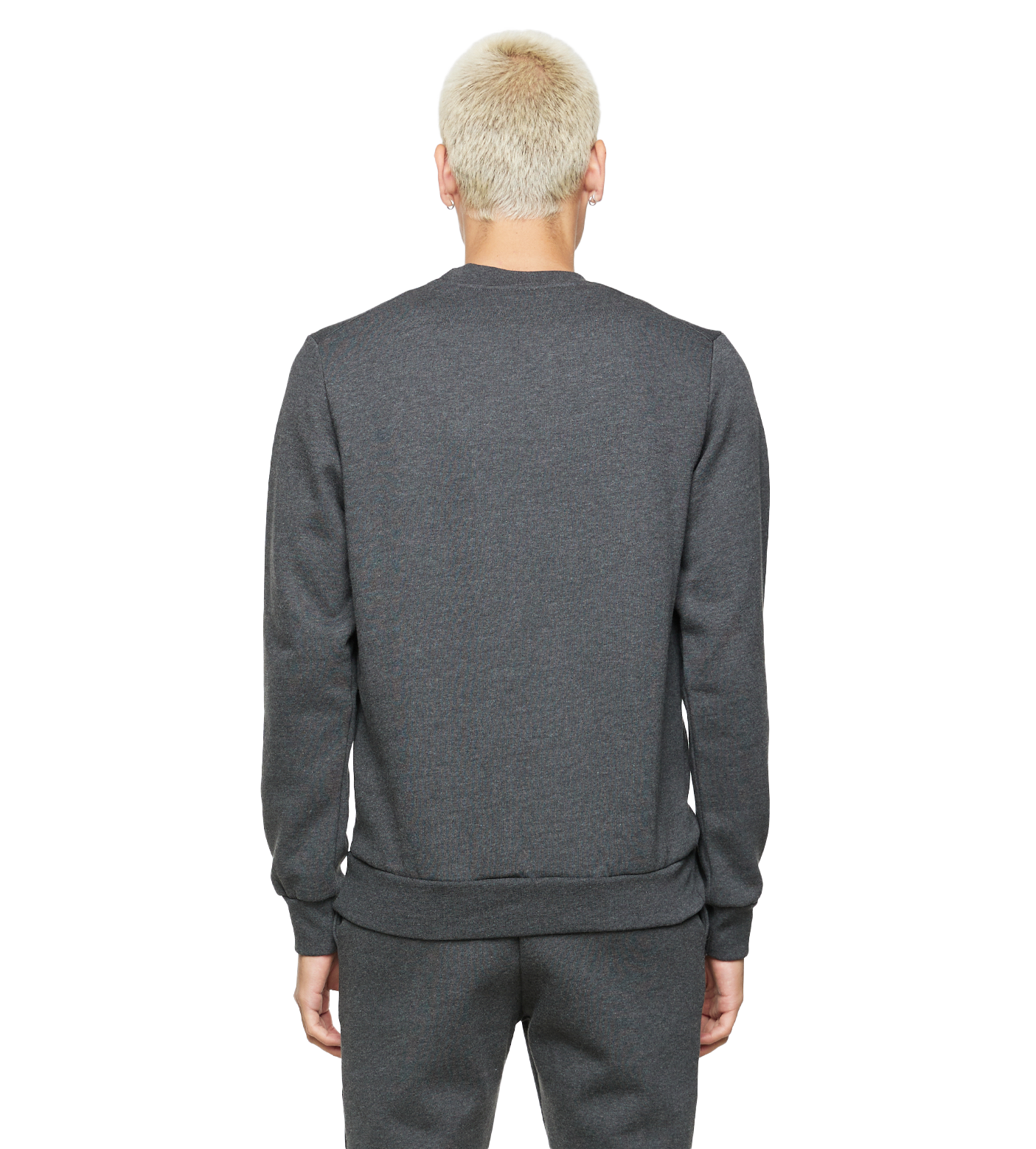 Slim fit Logo Crewneck Dark Grey Melange