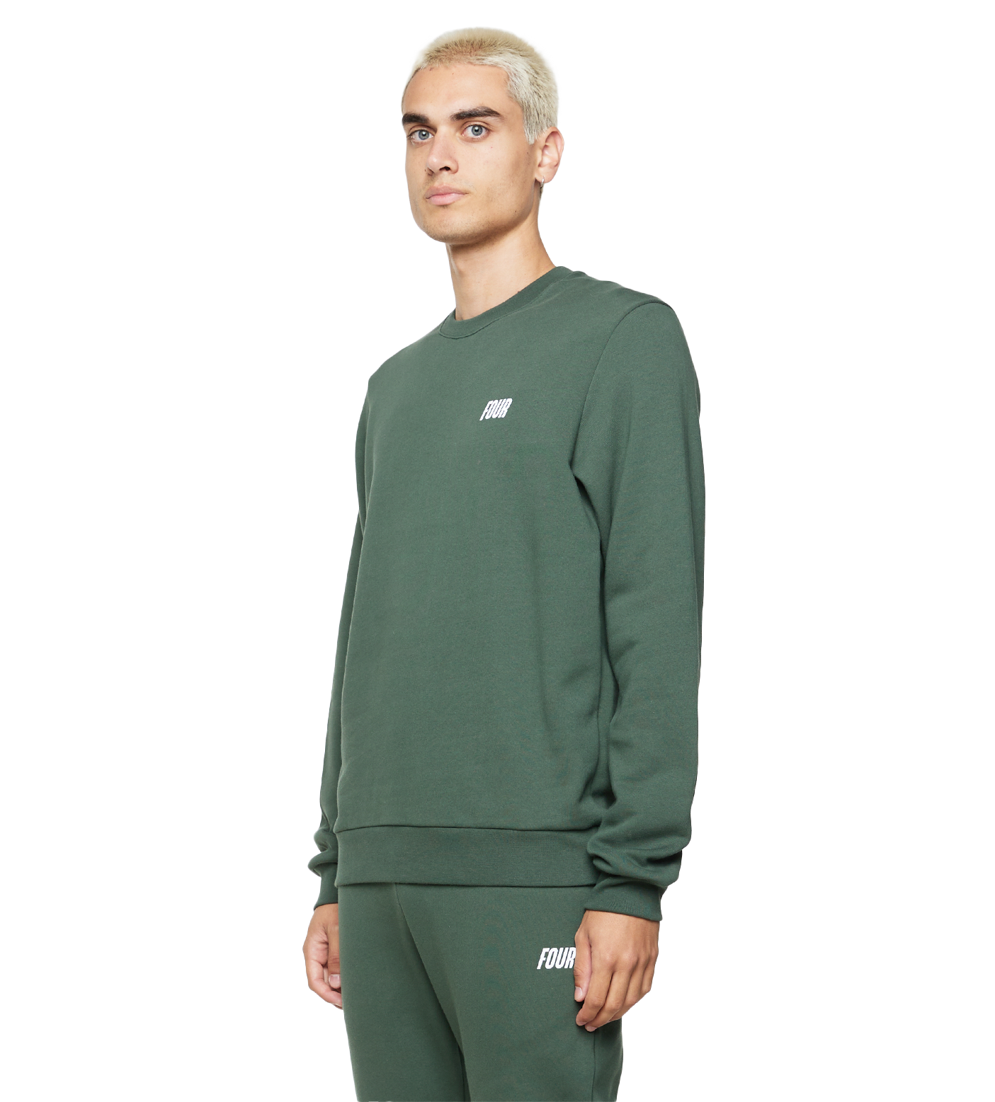 Slim fit Logo Crewneck Deep Forest