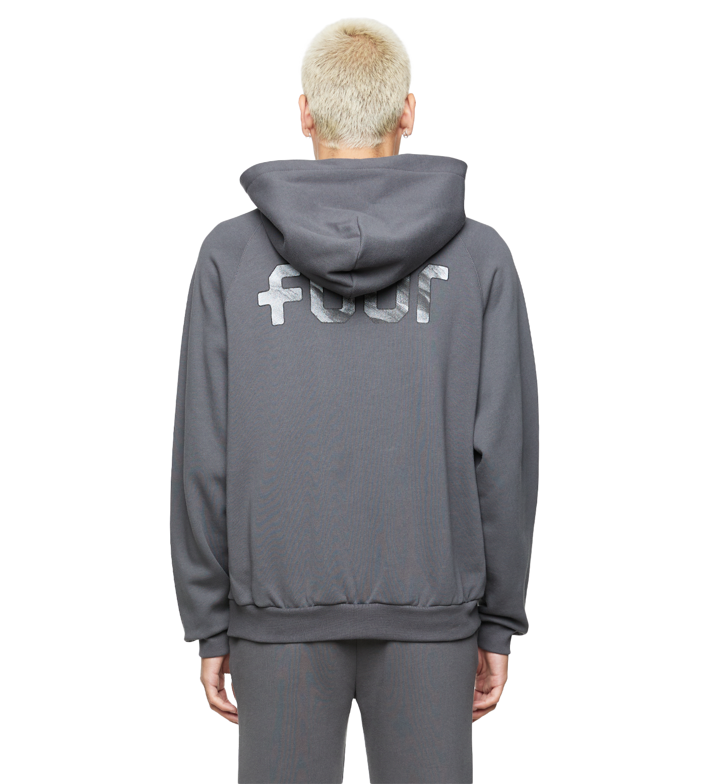 Outline Logo Zip Up Vest Black Sand