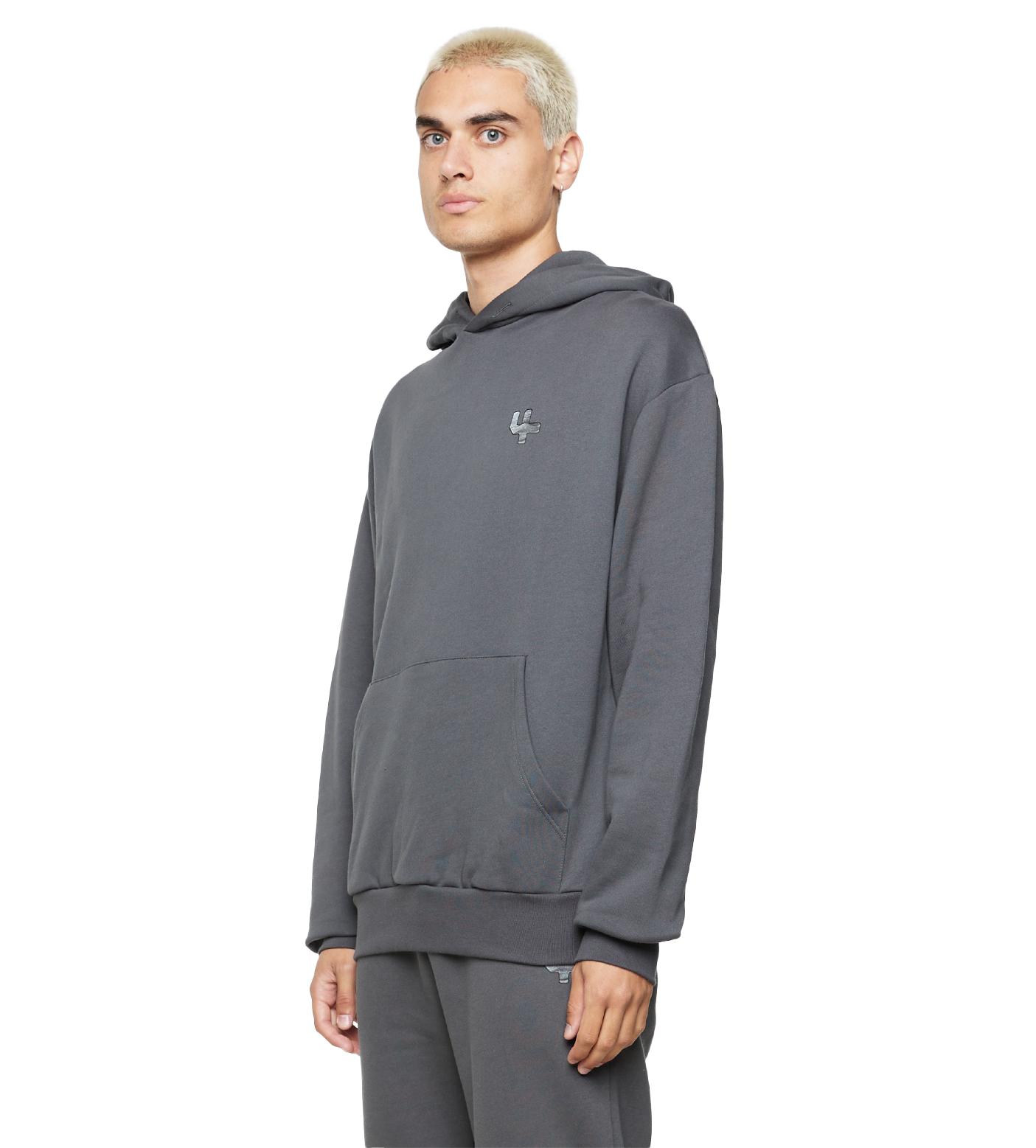 Outline Logo Hoodie Black Sand