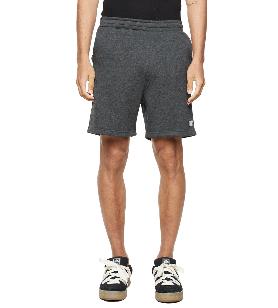 Slim fit Logo Shorts Dark Grey Melange