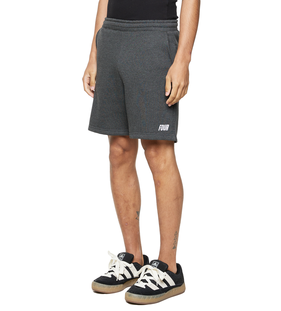 Slim fit Logo Shorts Dark Grey Melange