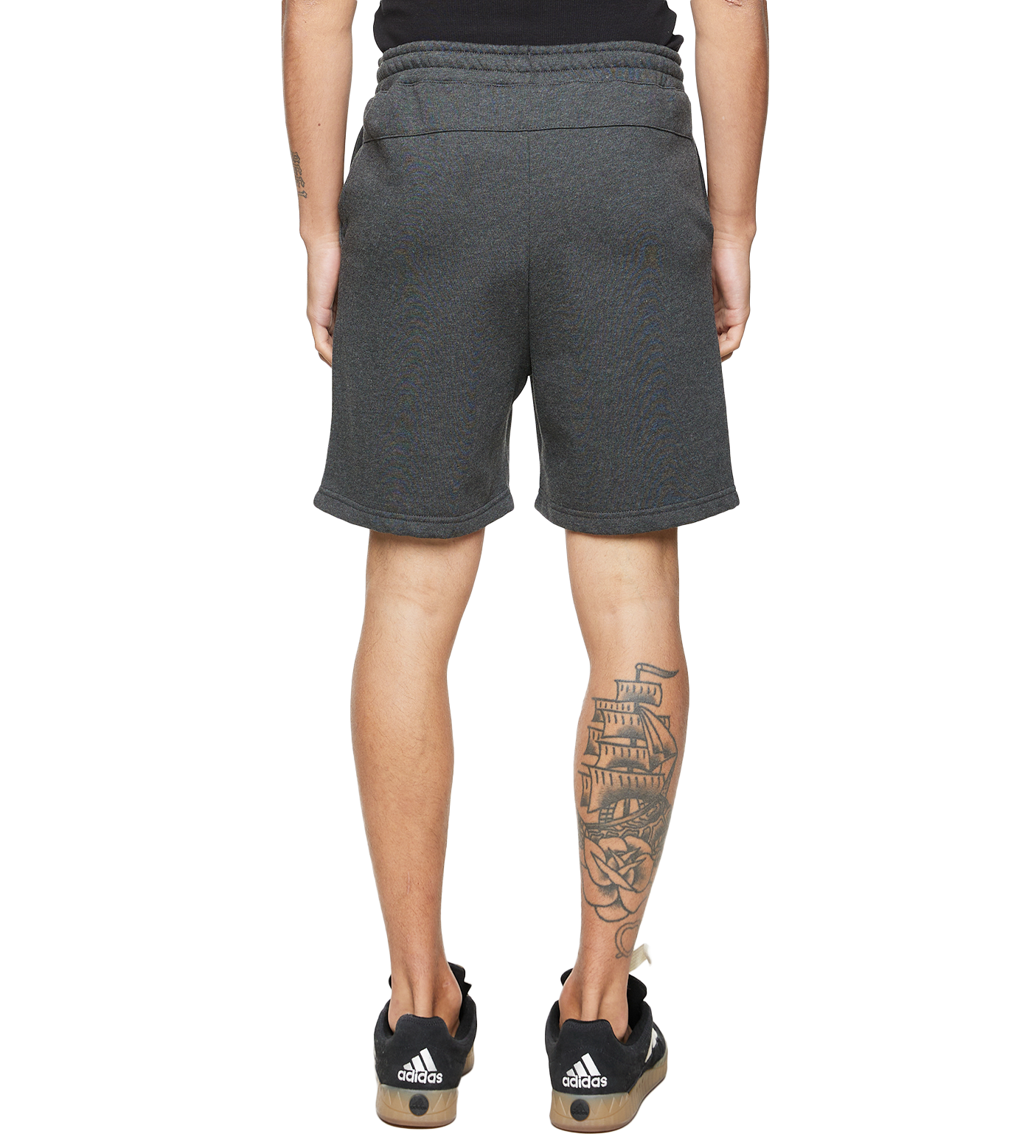 Slim fit Logo Shorts Dark Grey Melange