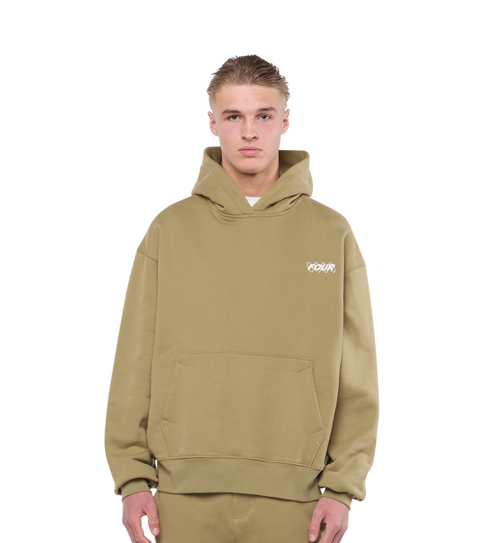 Circles Hoodie Dusty Olive