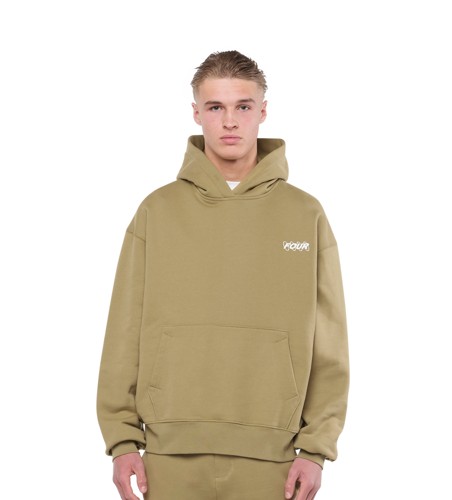 Circles Hoodie Dusty Olive