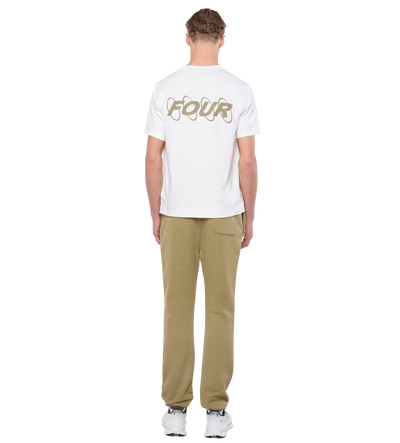 Circles T-shirt White/ Olive