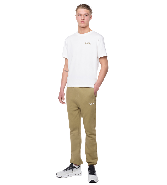 Circles T-shirt White/ Olive