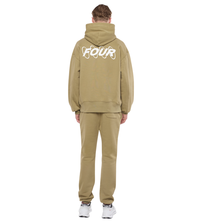 Circles Hoodie Dusty Olive
