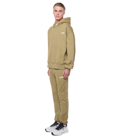 Circles Hoodie Dusty Olijf