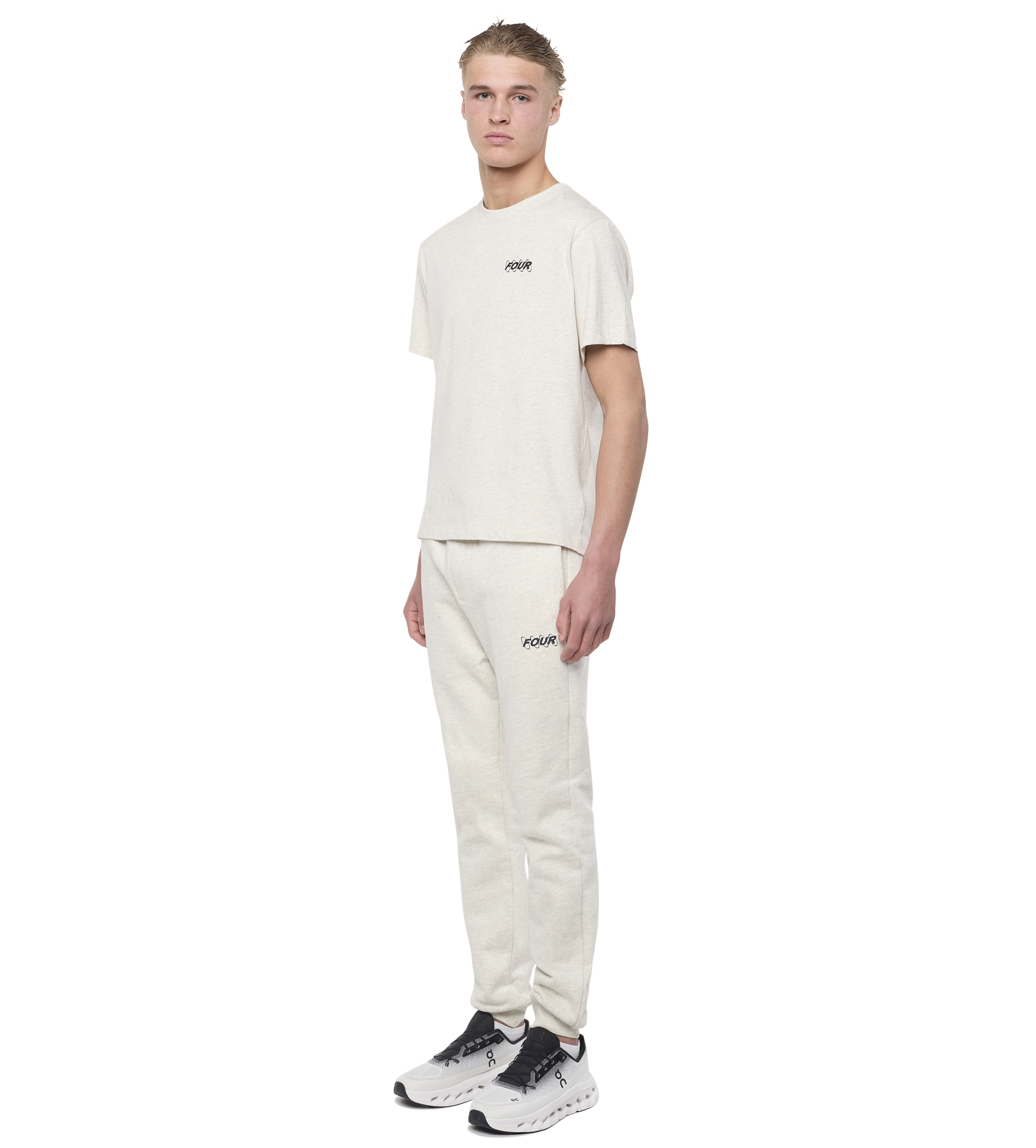 Circles T-shirt Sand Melange