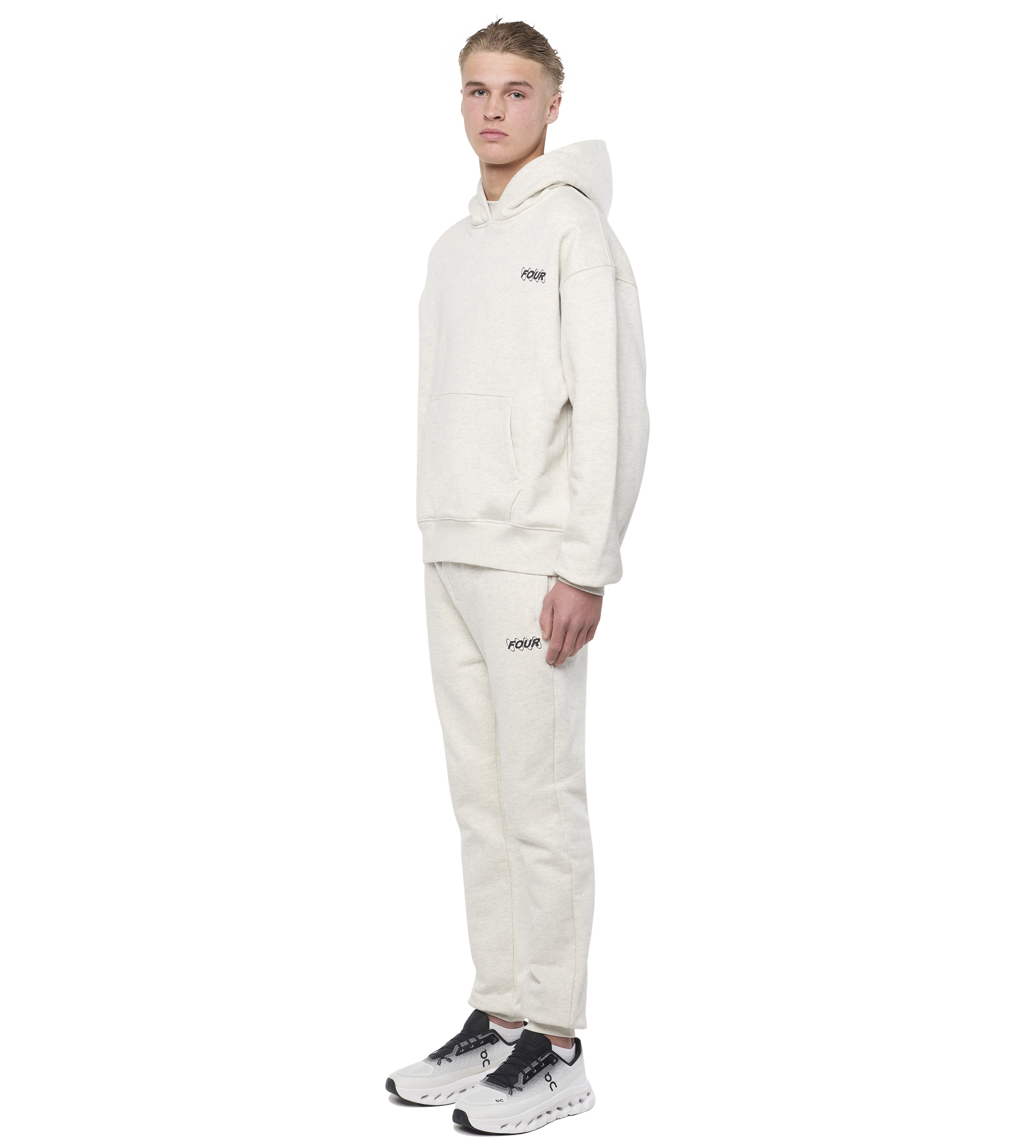 Circles Hoodie Sand Melange