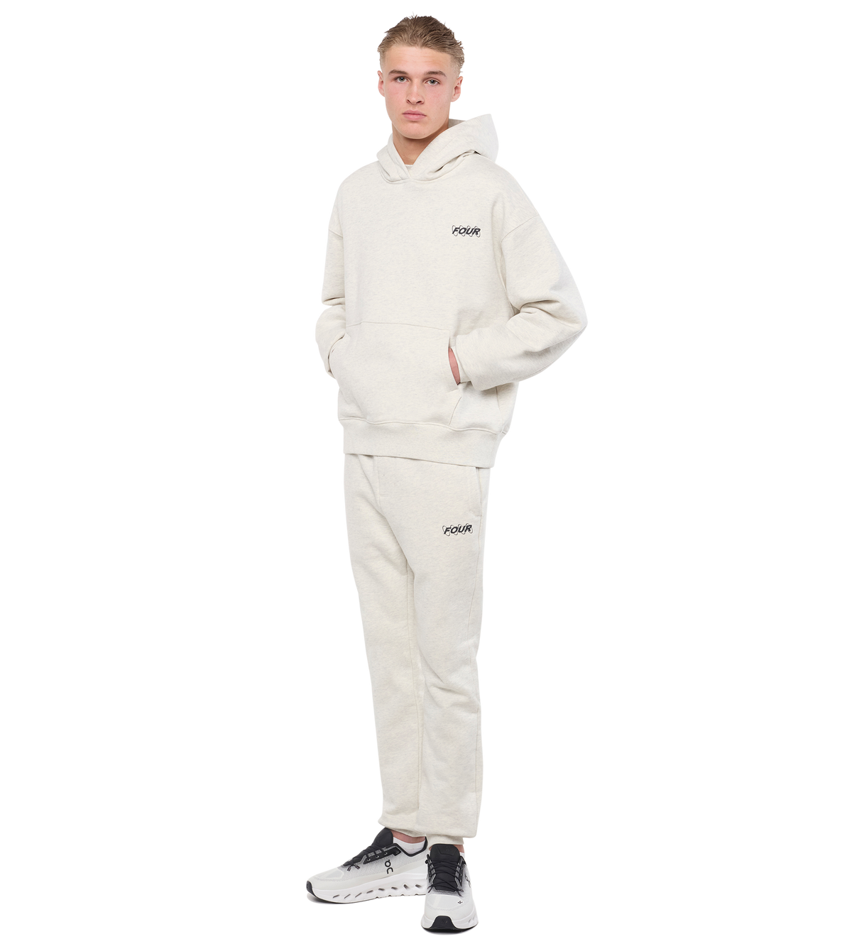 Circles Hoodie Zand Melange