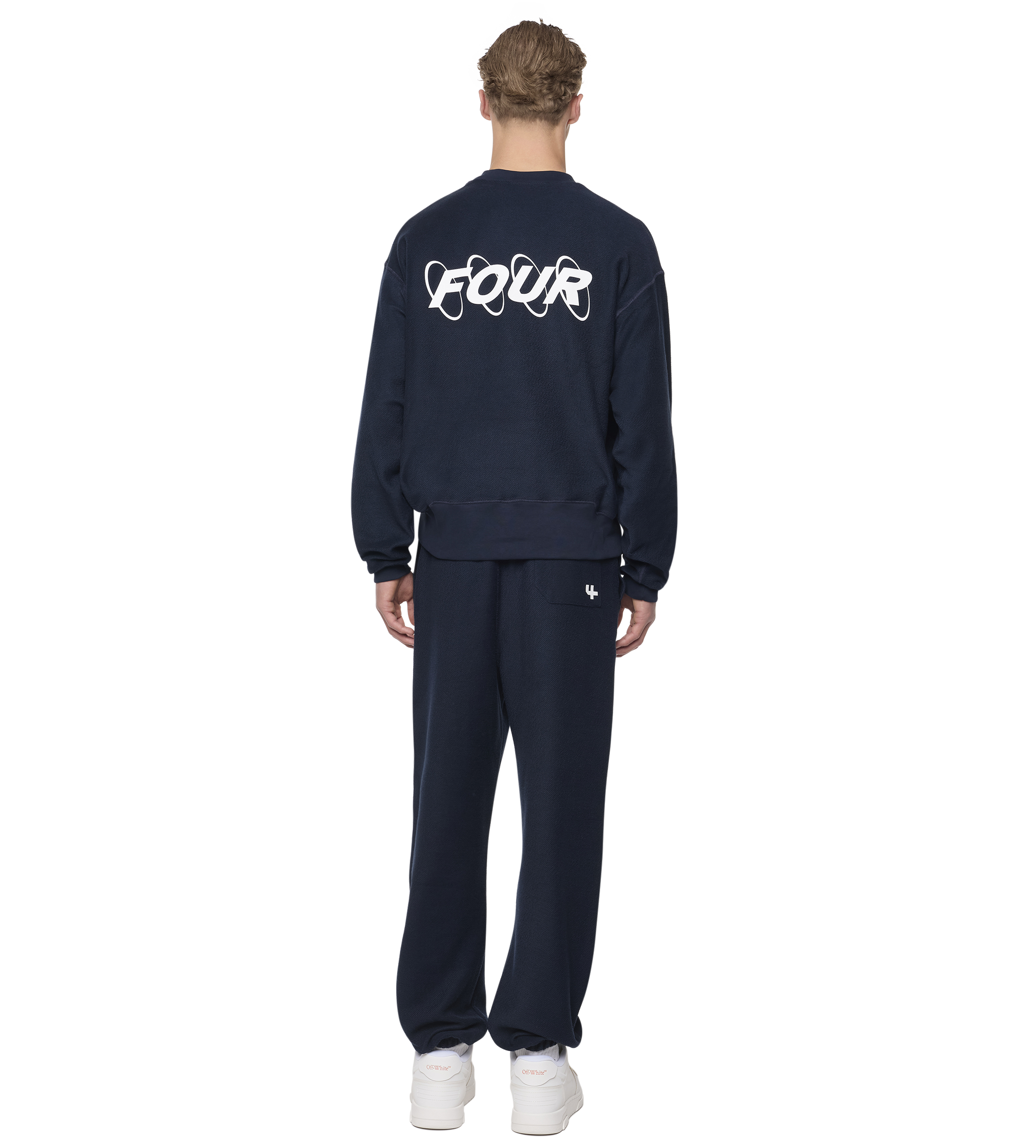 Circles Inside Out Crewneck Marine Blue