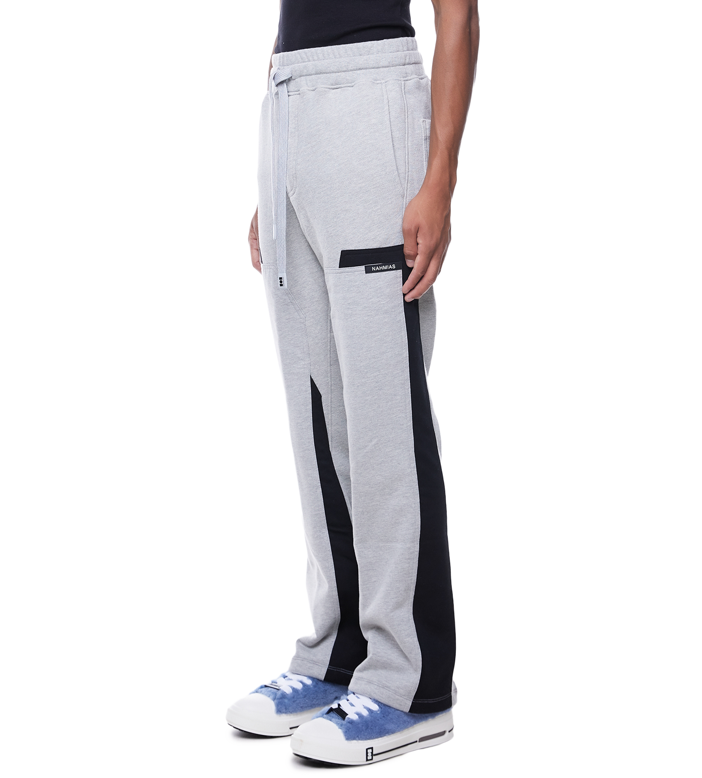 Straight-Leg Track Pants Grey